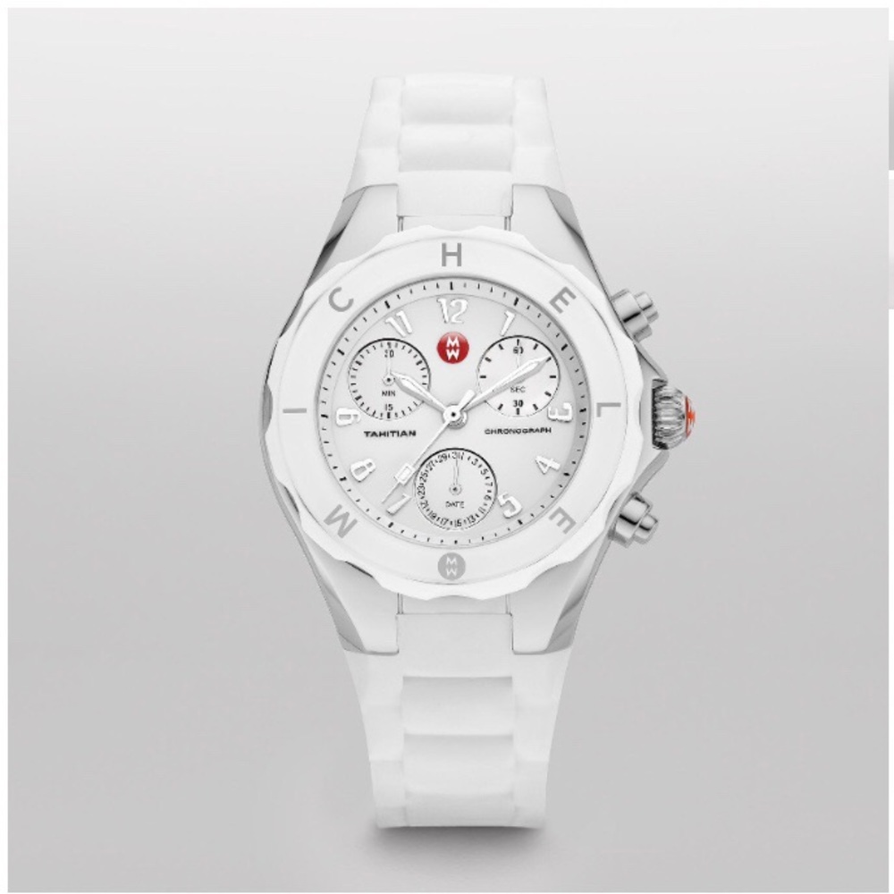 Michele white jelly Tahitian watch